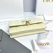 Fortok Dior My Dior Mini Bag Latte Patent Cannage Lambskin 21 x 11.5 x 4.5cm - 3