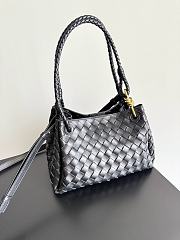 Fortok Bottega Veneta Medium Parachute shoulder bag Black 29.5 x 18.5x 17.5cm - 3