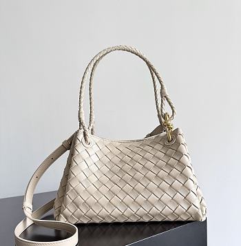 Fortok Bottega Veneta Medium Parachute shoulder bag Ecru 29.5 x 18.5x 17.5cm