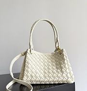 Fortok Bottega Veneta Medium Parachute shoulder bag Sea Salt 29.5 x 18.5x 17.5cm - 1