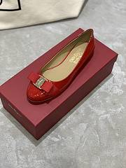 Fortok Salvatore Ferragamo Varina ballet flats Patent Leather Red - 6