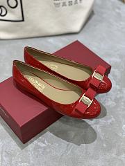 Fortok Salvatore Ferragamo Varina ballet flats Patent Leather Red - 5