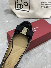 Fortok Salvatore Ferragamo Varina ballet flats Patent Leather Black - 6