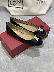 Fortok Salvatore Ferragamo Varina ballet flats Patent Leather Black - 3