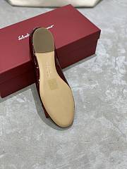 Fortok Salvatore Ferragamo Varina ballet flats Patent Leather Burgundy - 4