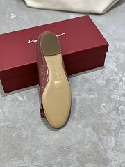 Fortok Salvatore Ferragamo Varina ballet flats Patent Leather Light Burgundy - 4