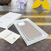 Fortok RIMOWA iPhone 15 Pro Max case Grey Aluminum - 5
