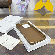 Fortok RIMOWA iPhone 15 Pro Max case Brown Aluminum - 6