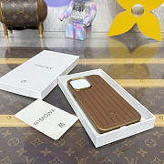 Fortok RIMOWA iPhone 15 Pro Max case Brown Aluminum - 4
