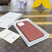 Fortok RIMOWA iPhone 15 Pro Max case Copper Red Aluminum - 6