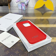 Fortok RIMOWA iPhone 15 Pro Max case Red Aluminum - 5
