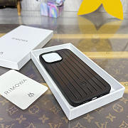 Fortok RIMOWA iPhone 15 Pro Max case Black Aluminum - 3