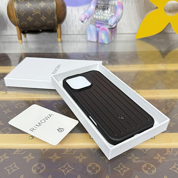 Fortok RIMOWA iPhone 16 Pro Max case Black Aluminum