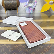 Fortok RIMOWA iPhone 16 Pro Max case Copper Red Aluminum - 1