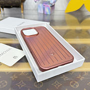 Fortok RIMOWA iPhone 16 Pro Max case Copper Red Aluminum - 5