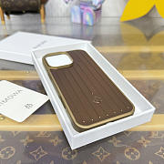 Fortok RIMOWA iPhone 16 Pro Max case Bronze Aluminum - 5