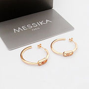 Fortok Messika Move Uno hoop earrings large Silver/ Gold/ Rose Gold - 6