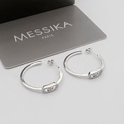 Fortok Messika Move Uno hoop earrings large Silver/ Gold/ Rose Gold - 5