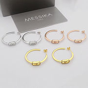 Fortok Messika Move Uno hoop earrings large Silver/ Gold/ Rose Gold - 4