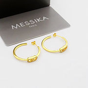Fortok Messika Move Uno hoop earrings large Silver/ Gold/ Rose Gold - 3