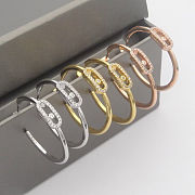 Fortok Messika Move Uno hoop earrings large Silver/ Gold/ Rose Gold - 2