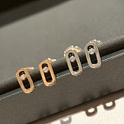 Fortok Messika Move Uno stud earrings Silver/Gold - 1