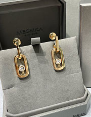 Fortok Messika Move Uno single hoop earring Gold/ Silver - 4