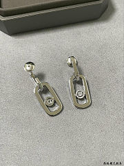 Fortok Messika Move Uno single hoop earring Gold/ Silver - 3