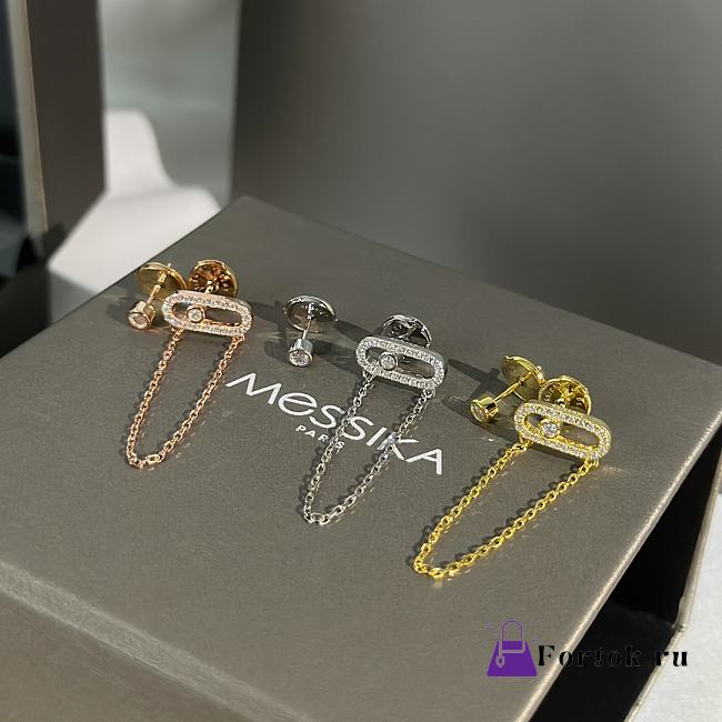 Fortok Messika Move Uno chain and stud earrings Gold/ Silver/ Rose Gold - 1