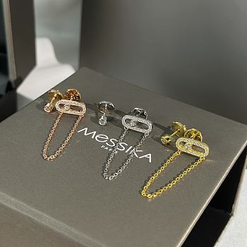 Fortok Messika Move Uno chain and stud earrings Gold/ Silver/ Rose Gold