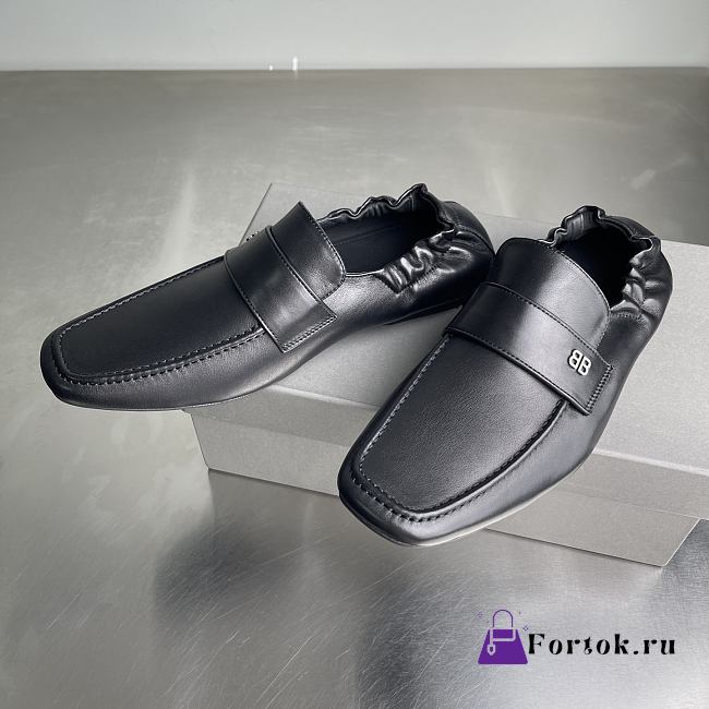 Fortok Balenciaga Palermo leather loafers Black  - 1