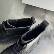 Fortok Balenciaga Strike 80mm Platform Combat Boots Black - 6