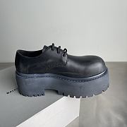 Fortok Balenciaga Strike Platform Derby With Charm Black 80mm - 5