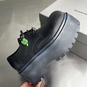 Fortok Balenciaga Strike Platform Derby With Charm Black 80mm - 4