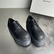 Fortok Balenciaga Strike Platform Derby Black 80mm - 5