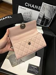 Fortok Chanel 25 Kelly handbag Light Pink 10-18-4.5cm - 4