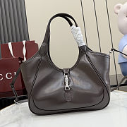 Fortok Gucci Mercato small tote bag Dark Brown Leather 26x23x11cm - 1