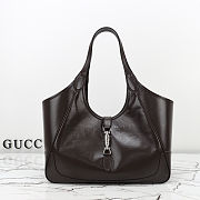 Fortok Gucci Mercato Medium tote bag Dark Brown Leather 35×28×15cm - 1