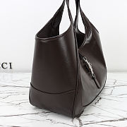 Fortok Gucci Mercato Medium tote bag Dark Brown Leather 35×28×15cm - 6
