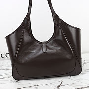 Fortok Gucci Mercato Medium tote bag Dark Brown Leather 35×28×15cm - 3