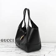 Fortok Gucci Mercato Medium tote bag Black Leather 35×28×15cm - 6