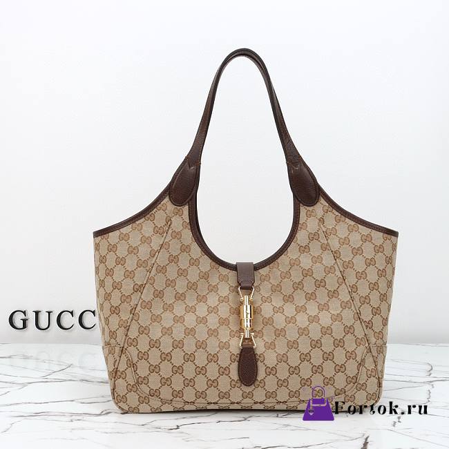 Fortok Gucci Mercato Medium tote bag GG Canvas 35×28×15cm - 1