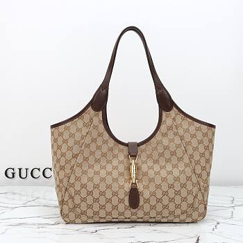 Fortok Gucci Mercato Medium tote bag GG Canvas 35×28×15cm