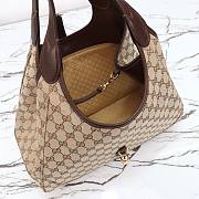 Fortok Gucci Mercato Medium tote bag GG Canvas 35×28×15cm - 4