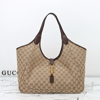 Fortok Gucci Mercato Large tote bag GG Canvas 40×26.5×18cm