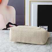 Fortok Prada raffia woven tote bag 37x31x16cm - 3