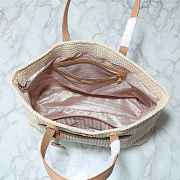 Fortok Prada raffia woven tote bag 37x31x16cm - 2