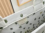Fortok Dior Large Book Tote with Strap Buttercup Dior Embroidery and White Dior Médaillon 41*14*32cm - 3