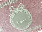 Fortok Dior Medium Book Tote with Strap Celestial Pink Dior Oblique Embroidery with White Lace and Dior Médaillon 36*27*16cm - 2