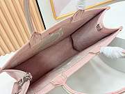 Fortok Dior Large Book Tote with Strap Celestial Pink Dior Oblique Embroidery with White Lace and Dior Médaillon 41*14*32cm - 4